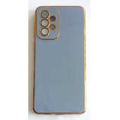 Samsung Galaxy A33 Uyumlu Parlak Yumuşak Altın Yaldızlı Kılıf thumbnail 4