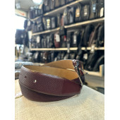 TRG POLO BORDO HAKİKİ DERİ ERKEK KEMERİ - 2