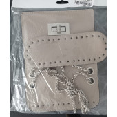 LİKYA SALPALI DERİ BEJ ÇANTA SETİ - 5