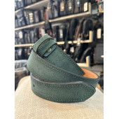 TRG POLO SÜET YEŞİL HAKİKİ DERİ ERKEK KEMERİ-4 cm - 1