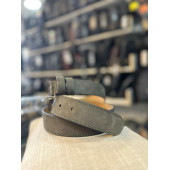 TR POLO GRİ TEK DİKİŞ HAKİKİ DERİ ERKEK KEMERİ- 4 CM - 1
