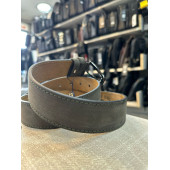 TR POLO GRİ TEK DİKİŞ HAKİKİ DERİ ERKEK KEMERİ- 4 CM - 3
