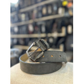 TR POLO GRİ TEK DİKİŞ HAKİKİ DERİ ERKEK KEMERİ- 4 CM - 4
