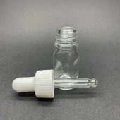 5Ml Saydam Cam Damlalıklı Şişe , Beyaz Kapak , 5 Cc Şeffaf Cam Damlalıklı Şişe x 6 Adet - 2