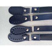 Likya lacivert Salpalı Deri Aparatlı Çanta Sapı - 2