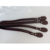 Likya Kahverengi  Salpalı Deri Aparatlı  Çanta Sapı - 4