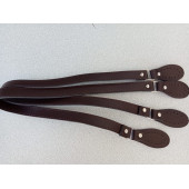 Likya Kahverengi  Salpalı Deri Aparatlı  Çanta Sapı - 5