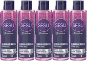 Sesu Simli Cilt Bakım Yağı 150ML (Shımmering Body Oıl) (5 Li Set) - 1