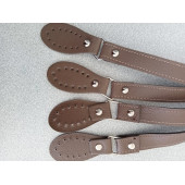 Likya  BEJ Salpalı Deri Aparatlı Çanta Sapı - 1