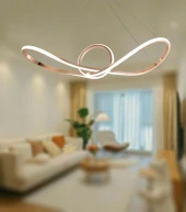 TT Aydınlatma TT002-FSR  Papyon Modeli Fransız Sarı Kaplama Led Avize thumbnail 2