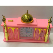 Alarm Sesi Yerine Ezan Okuyan Saat Büyük Boy -pembe Renk-M3..... - 2