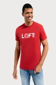 Loft 2035973 Kırmızı Erkek Regular Fit Bisiklet Yaka Normal Kesim Loft Baskılı %100 Pamuk Tşört - 2