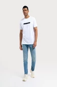 Loft 2035464 Beyaz Erkek Regular Fit Bisiklet Yaka  Normal Kesim Vısıonary Yazı Baskılı %100 Pamuk Tşört - 2