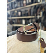 TRG POLO KAHVE 4 CM DERİ ERKEK KEMERİ - 1