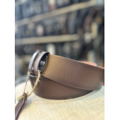 TRG POLO KAHVE 4 CM DERİ ERKEK KEMERİ - 3