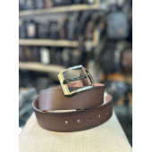 TRG POLO KAHVE 4 CM DERİ ERKEK KEMERİ - 4