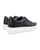 Rush Siyah Hakiki Deri Beyaz Taban Erkek Spor (Sneaker) Ayakkabı - 4