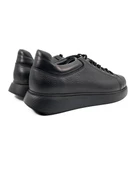 Twin Siyah Hakiki Deri Erkek Spor (Sneaker) Ayakkabı - 4