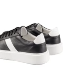 Fazer Siyah-Beyaz Hakiki Deri Beyaz Taban Erkek Spor (Sneaker) Ayakkabı - 5