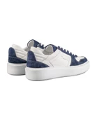 Trident Lacivert Süet Ve Beyaz Hakiki Deri Erkek Spor (Sneaker) Ayakkabı - 4