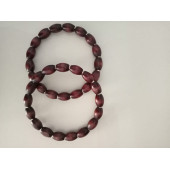 KAHVERENGİ Arpa Ahşap Boncuklu Yuvarlak Halka Çanta Sapı - 1