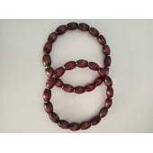 KAHVERENGİ Arpa Ahşap Boncuklu Yuvarlak Halka Çanta Sapı - 2