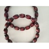 KAHVERENGİ Arpa Ahşap Boncuklu Yuvarlak Halka Çanta Sapı - 3