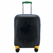 Cap Polo's Polipropilen Büyük Boy Valiz Siyah thumbnail 3