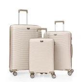 Ççs 5235 Polipropilen 3 Lü Valiz Seti Beyaz thumbnail 1