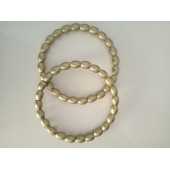 GOLD Arpa Ahşap Boncuklu Yuvarlak Halka Çanta Sapı - 4