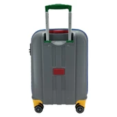 Cap Polo's Polipropilen Orta Boy Valiz Gri thumbnail 2