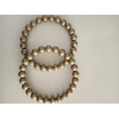 GOLD Renkli Yuvarlak Ahşap Boncuklu Yuvarlak Ahşap Boncuklu Yuvarlak Halka Çanta Sapı - 1