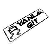 Yanla Git Yazılı Sök Tak Dekor Plaka - 1