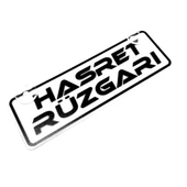 Hasret Rüzgarları Yazılı Sök Tak Dekor Plaka thumbnail 1