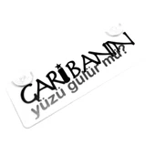 Garibanın Yüzü Gülür Mü Yazılı Sök Tak Dekor Plaka - 1