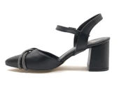 Mehtap Çapraz Burgu Taş Detaylı 6 cm Topuklu Kadın Klasik Ayakkabı thumbnail 4