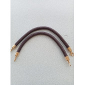 40 cm KAHVERENGİ Örgü Derili Çanta Sapı - 1
