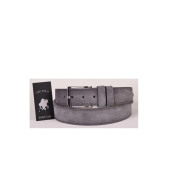TRG POLO 4,5 Cm Gri Hakiki Nubuk Deri Kemer -0159 - 1