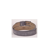 TRG POLO 4,5 Cm Gri Hakiki Nubuk Deri Kemer -0159 - 2