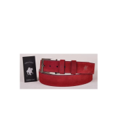 TRG POLO 4,5 Cm Kırmızı Hakiki Nubuk Deri Kemer -0159 - 1