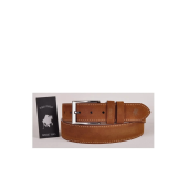 TRG POLO 4,5 Cm Taba Hakiki Nubuk Deri Kemer -0159 thumbnail 1