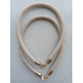 70  cm BEJ Renkli  Örgü Derili Çanta Sapı - 1