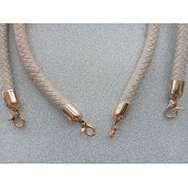 70 cm BEJ Renkli Örgü Derili Çanta Sapı - 4