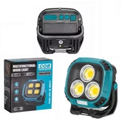 POWERMASTER MX-W891 4000K - 7000K - KIRMIZI 3 COB LEDLİ 30 WATT ÇOK FONKSİYONLU ÇALIŞMA LAMBASI (POWERBANK) - 4