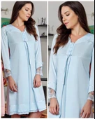 BONE CLUB 4640 HAMİLE LOHUSA UZUN KOLLU GECELİK thumbnail 1