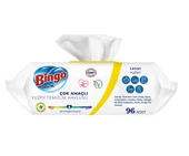 Bingo Clean Yüzey Temizlik Havlusu 96 Yaprak Limon Kokulu Plastik Kapaklı (5 Li Set) 480 Yaprak thumbnail 4