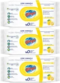 Bingo Clean Yüzey Temizlik Havlusu 96 Yaprak Limon Kokulu Plastik Kapaklı (3 Lü Set) 288 Yaprak - 1