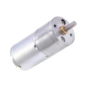 6V 25mm 1360 RPM Yüksek Torklu Mini DC Redüktörlü Motor - 1