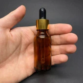 20 Ml Amber Cam Damlalıklı Şişe , Gold Metalik Kapak , 20 Cc Kahverengi Cam Damlalıklı Şişe x 6 Adet thumbnail 2