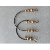 G0ld Metal Üç Baklalı Sarmalı Çanta Sapı - 2